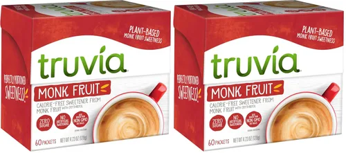 Vista 9 de Truvia Edulcorante sin calorías de los paquetes de fruta del monje, caja de 60 unidades de monjes (paquete de 1)