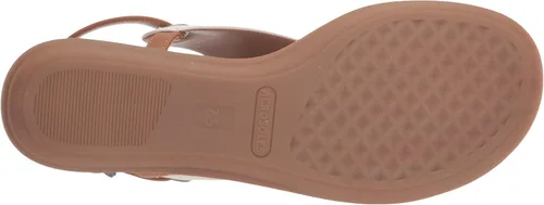 Vista 4 de Aerosoles Sandalia plana casual para mujer, Blanco