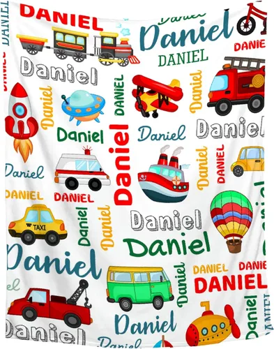 Vista 16 de Manta de bebé personalizada para niñas y niños, manta de bebé personalizada con nombre para niños pequeños, bebés, baby shower, recién nacidos
