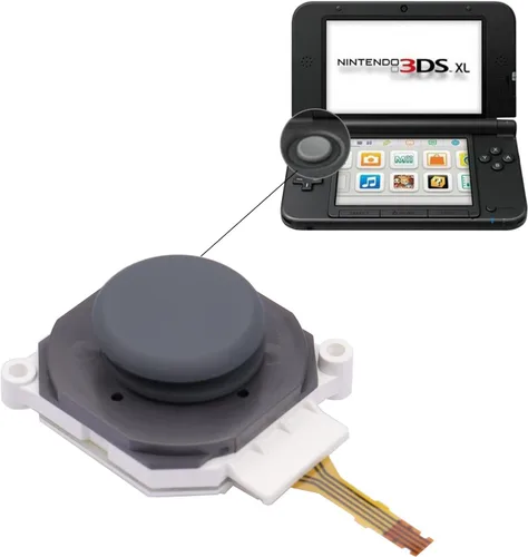 Vista 3 de IKPEK Botón de joystick analógico 3D con barra de pulgar y tapa de repuesto para Nintendo 2DS 3DS 3DS XL