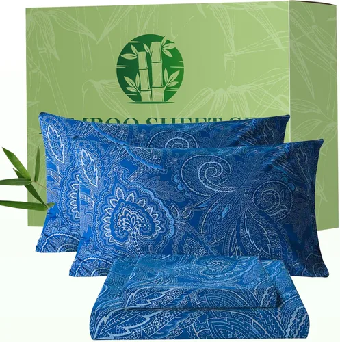Vista 17 de Bedlifes Juego de sábanas refrescantes de 3 piezas tamaño individual con mezcla de rayón derivado de bambú, suave y transpirable, bolsillo profundo