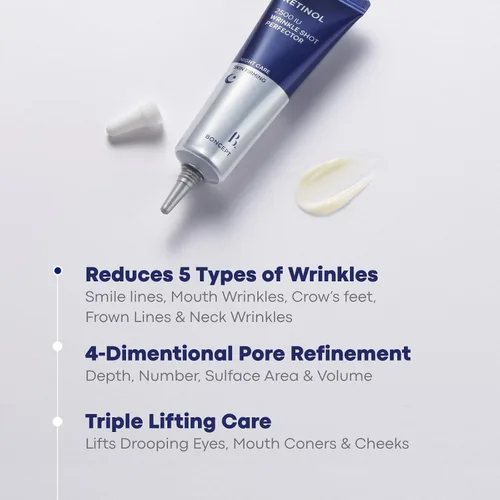 Vista 5 de Retinol 2500 IU Wrinkle Shot Perfector – Crema intensiva coreana para el cuidado de la piel para antienvejecimiento, arrugas, cuidado de poros