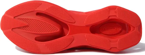 Vista 6 de Firholm - Zapatos casuales para hombre, de malla, atléticos, deportivos, sin cordones, ligeros, transpirables, Todo rojo, 9.5