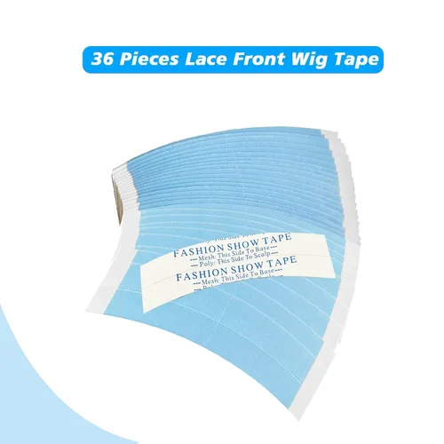 Vista 15 de Goiple 40 piezas de cinta para pelucas, adhesivo impermeable de doble cara para pelucas de encaje, tiras de cinta para peluca frontal de encaje