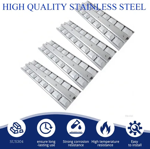 Vista 3 de Shengyongh SS032370 (paquete de 4) Bandeja de briquetas de 18 pulgadas para Viking VGBQ33002RENS, VGBQ33603RESS, VGBQ53024, VGBQ53624, VGBQ55424