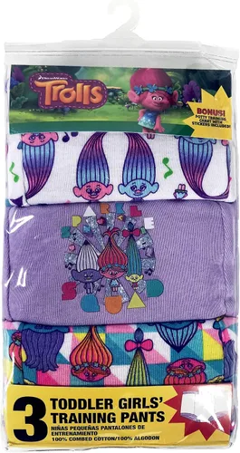 Vista 2 de Universal Nutrition Toddler Girls Trolls Potty Training Pants Multipack