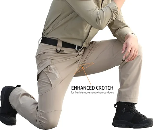 Vista 5 de ReFire Gear Pantalones tácticos de secado rápido para hombre, ligeros de verano, para exteriores, senderismo, cargo