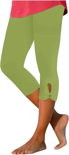 Vista 144 de Pantalones capri para mujer, estilo casual, de verano, elásticos, de cintura alta, pantalones de yoga, ajuste atlético, pantalones deportivos
