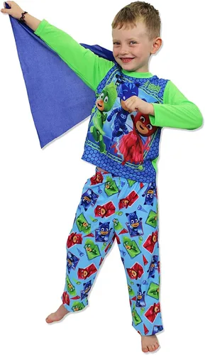 Vista 2 de PJ Masks Toddler Boys Long Sleeve Pajamas with Cape
