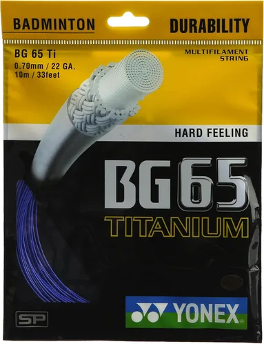 Vista 3 de Yonex BG 65 Ti - Cuerda de bádminton de titanio Negro