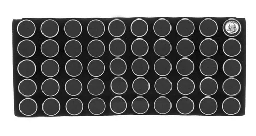 Vista 6 de 888 Display USA - 50 tarros de gemas de espuma negra con bandeja apilable negra