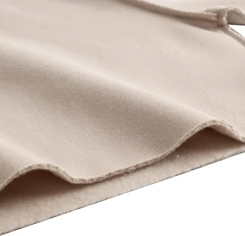 Vista 5 de Amazhiyu Sudadera Corta para Mujer de Manga Larga con Forro Polar Albaricoque