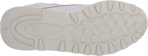 Vista 4 de Reebok Zapato deportivo clásico, de cuero, para mujer, Porcelanaazul fluidoplateado metálico