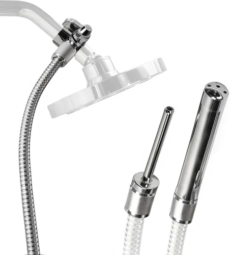 Vista 10 de Sistema todo en uno de 4 boquillas para hacer enemas en la ducha