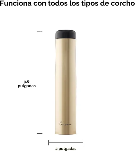 Vista 2 de Rabbit Sacacorchos Eléctrico Automático - Abridor de Vino Manos Libres con Cortador de Papel de Aluminio Integrado, Abrebotellas Eléctrico