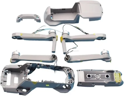 Vista 4 de FansEe Arm Body Shell Middle Frame Bottom Shell Upper Cover for for Mavic Air 2 Replacement Repair Parts (Color : Set Shell)