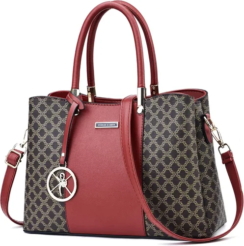 Vista 27 de KURGOOL Bolsos y bolsos de mano para mujer, bolso de hombro con asa superior, bolsa de mensajero para mujer