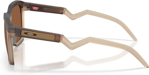 Vista 4 de Oakley OO9533 HSTN SQ Square Sunglasses Cerveza mate/Prizm Tungsteno