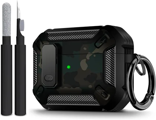 Vista 37 de Maxjoy Funda para AirPods Pro 3 (2025), funda protectora rígida compatible con Airpods Pro de 3ª generación con kit de limpiador de llavero