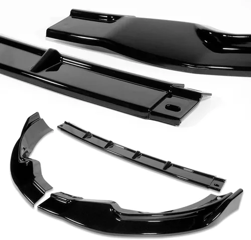 Vista 2 de Kit de 3 bordes para parachoques delantero compatible con Nissan 370Z 2013-2020, alerón de protección divisor estilo GT, difusor de aire y barbilla