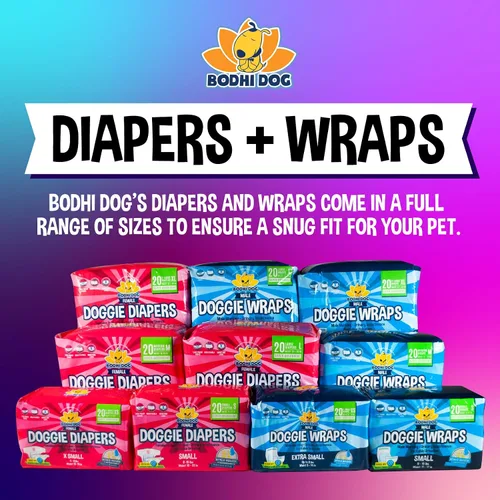 Vista 5 de Bodhi Dog Pañales desechables para perros machos, superabsorbentes, a prueba de fugas, ajuste ajustable, diseño cómodo, control avanzado de humedad