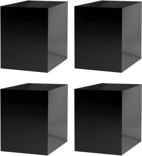 Vista 10 de Caja elevadora de acrílico de 12 x 12 x 16 pulgadas, trono transparente con un lado abierto sin tapa, versátil rectangular Lucite para productos al