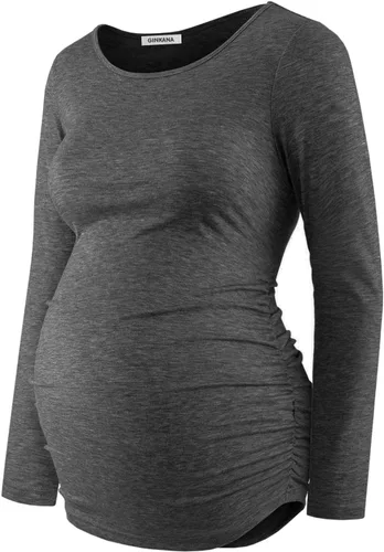 Vista 16 de GINKANA Camiseta de béisbol para mujer, cuello redondo, manga raglán floral, camiseta superior de maternidad, blusa para embarazo Esqueleto A-glow