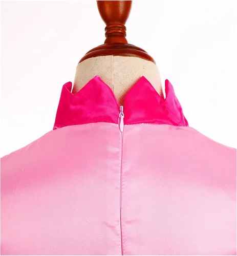 Vista 5 de Princess Peach Costume Dress Crown For Kids Girls Cosplay Accessories Dress Up Outfit