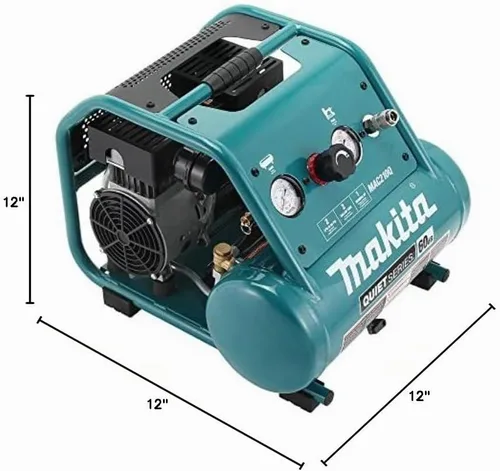 Vista 8 de Makita MAC210Q Quiet Series, 1 HP, Compresor de aire eléctrico, sin aceite, 2 galones