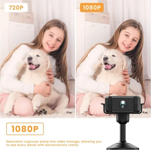 Vista 6 de Mini cámara de seguridad inalámbrica HD, WiFi para el hogar, 1080P, micro cámara de niñera con detección de movimiento, gran angular, almacenamiento