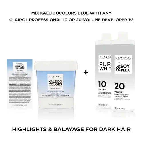 Vista 6 de Clairol Professional Kaleidocolors Powder Lightener for Hair Highlights, Lightening, and Toning