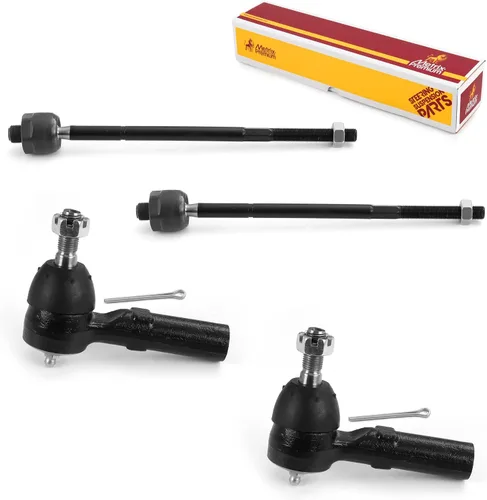 Vista 196 de Metrix Premium Chassis Parts - Kit de 4 piezas de extremos de barra de acoplamiento frontal exterior e interior compatible con Nissan Pathfinder