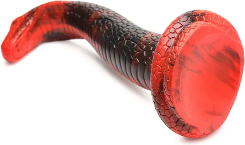 Vista 11 de CREATURE COCKS King Cobra - Consolador de silicona para hombres, mujeres y parejas. Firme y flexible, base de succión fuerte, consolador