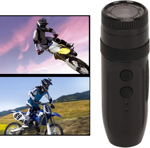 Vista 6 de Pomya Cámara de casco de motocicleta para bicicleta, mini cámara deportiva de acción de video de 170 ° gran angular para manillar de automóvil