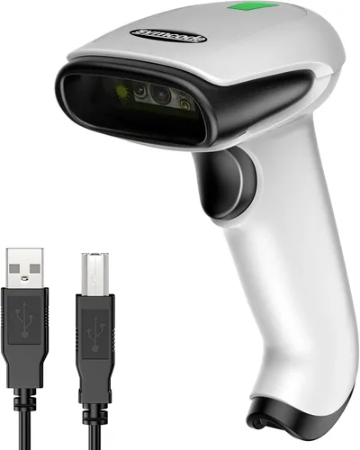 Vista 10 de Symcode Escáner de Código de Barras Inalámbrico 2D, Bluetooth6.0 y Inalámbrico2.4G y Conexión USB por Cable, Escáner Lector de Códigos de Barras QR