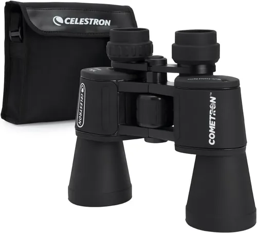 Vista 9 de Celestron - Binoculares de astronomía Cometron 7x50 - Nivel básico para observación de estrellas y observación de cometas - Objetivos grandes