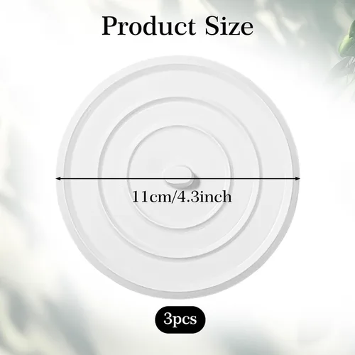 Vista 2 de Tapón de drenaje universal de 4.3 pulgadas, tapa de drenaje de fregadero, cubierta de drenaje de silicona para cocina, baños, accesorios