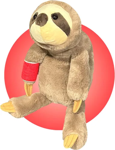 Vista 6 de Animal de peluche con yeso, regalo personalizado para niños con brazos o piernas rotos, regalo de brazo roto para niños y niñas, elige tu