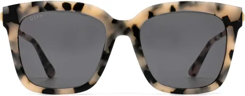 Vista 7 de DIFF Bella Designer - Gafas de sol cuadradas de gran tamaño para mujer, 100% protección UVAUVB, colores de moda de moda Tortoise