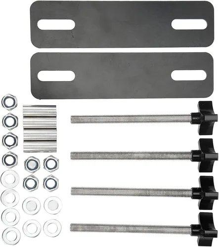 Vista 9 de Luqeeg Kits de pasadores de montaje para tablas de tracción, kit de montaje de tabla de tracción con placa base de acero resistente para pistas