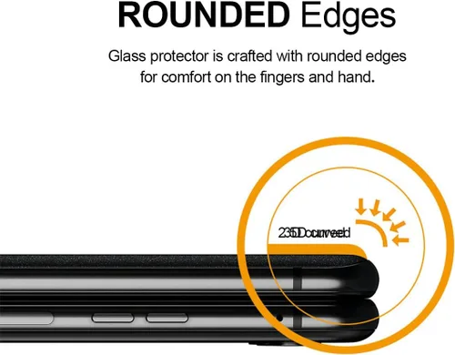 Vista 3 de Supershieldz Protector de pantalla de vidrio templado, diseñado para Motorola Razr+ / Plus (2023) (solo pantalla frontal), vidrio curvado 3D