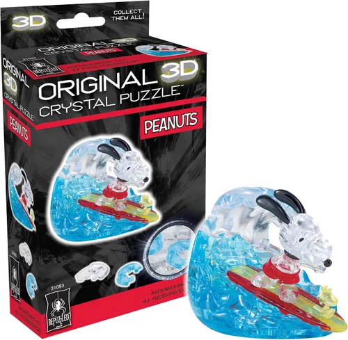 Vista 8 de BePuzzled Peanuts Snoopy Detective Original 3D Crystal Puzzle, a partir de 12 años, 2.75 x 1.5 x 3.5 pulgadas