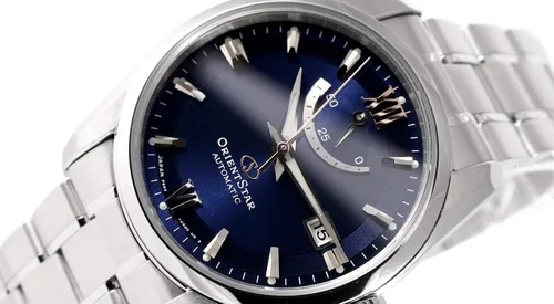 Vista 3 de Orient Reloj de hombre con esfera azul automático estrella RE-AU0005L00B, Azul, Moderno