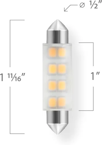 Vista 2 de EmeryAllen Festoon, 1.0 W (equivalente a 5 W) Bombilla LED regulable 12 V - 100 lúmenes 2700 K 1 unidad