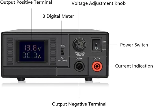 Vista 2 de Fuente de alimentación conmutada DWC30WIN, universal compacta 13.8 voltios CC 110 V CA para laboratorio doméstico convertidor AC-DC fuente