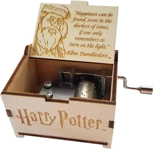 Vista 5 de TheLaser'sEdge Harry Potter Mini caja de música de regalo - Felicidad negra Negro