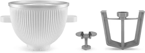 Vista 5 de Accesorio para máquina de helados KitchenAid para batidora de pie, 2 cuartos de galón, KSMICM, color blanco