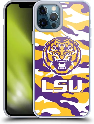 Vista 196 de Head Case Designs Funda de gel suave con licencia oficial de la Universidad Estatal de Louisiana LSU Camou compatible con Apple iPhone 7 Plus/iPhone