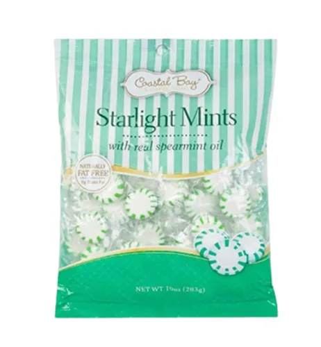 Vista 3 de Coastal Bay Confections Starlight Mentas con aceite de menta verde natural y mentas Starlight con aceite de menta real Mezcla de variedad