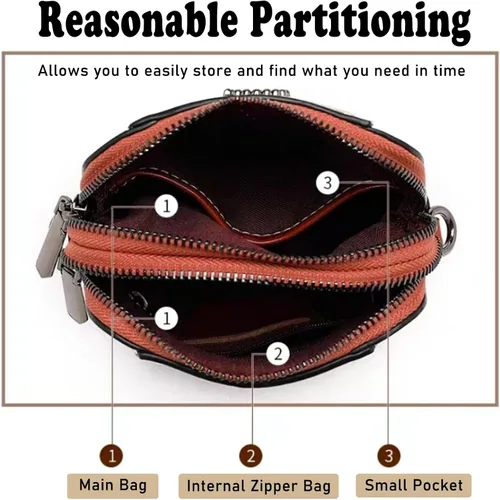 Vista 3 de Mini bolso bandolera de hombro para mujer